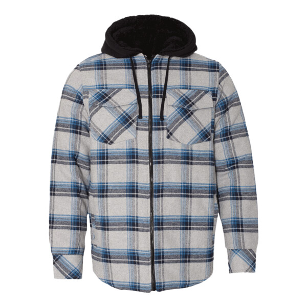 Quilted Flannel Hooded Jacket samedaytees